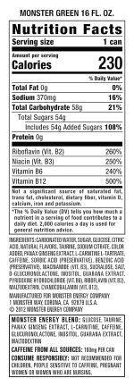 Monster Energy Drink, Green, Original, 16 Fl Oz (Pack of 24) - Image 7